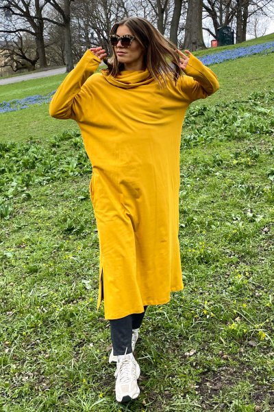 Polo Kaftan Eco Dress Mustard Yellow