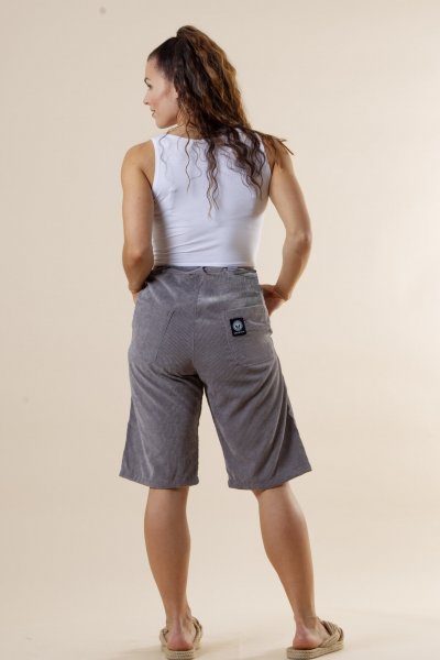 Sarek Cord Shorts Grey