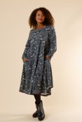 Agnes Dress Pattern Black & Grey