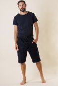 Sarek Cord Shorts Man Black