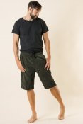 Sarek Cord Shorts Man Army Green