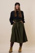 Anchor Linen Skirt Green