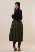 Anchor Linen Skirt Green