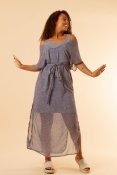 Betula Dress Lightgrey Print