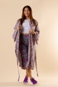 Casul Kimono Flower Purple