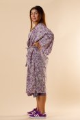 Casul Kimono Flower Purple