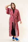 Aomori Kimono Stripe Red