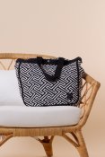 Hamra Bag Black White pattern