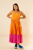 Solby Dress Orange&Pink