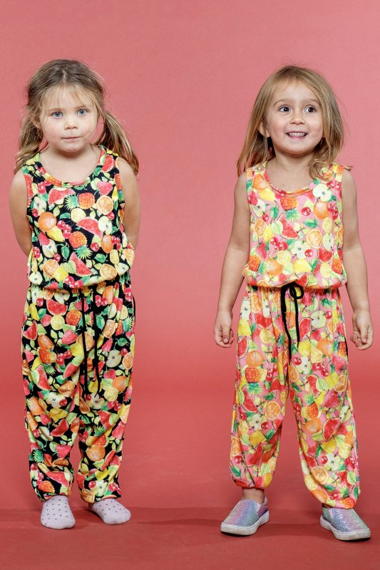 Kids Pockety Jumpsuit Coral Cocktail