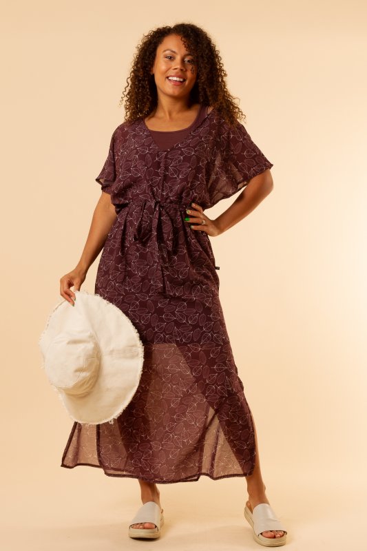 Betula Dress Purple Prin