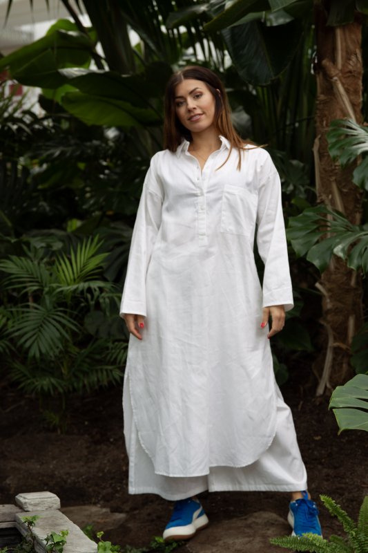 Dhaliz Shirt Dress White