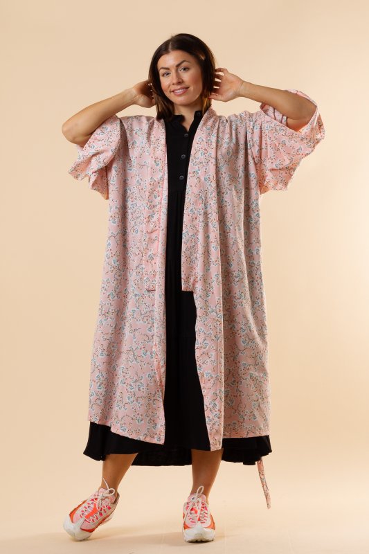 Casul Kimono Flower Pink